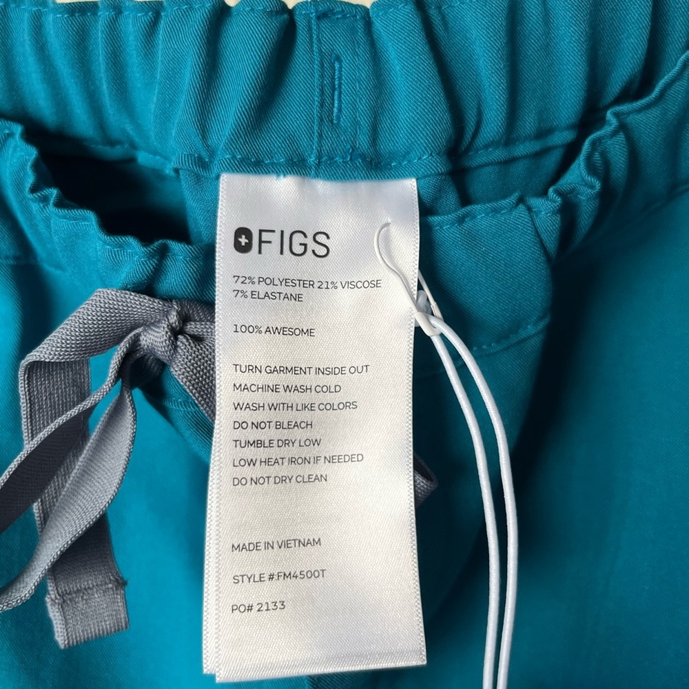 NWT Figs Everton scrub set Caribbean blue limited edition style large - Picture 10 of 13